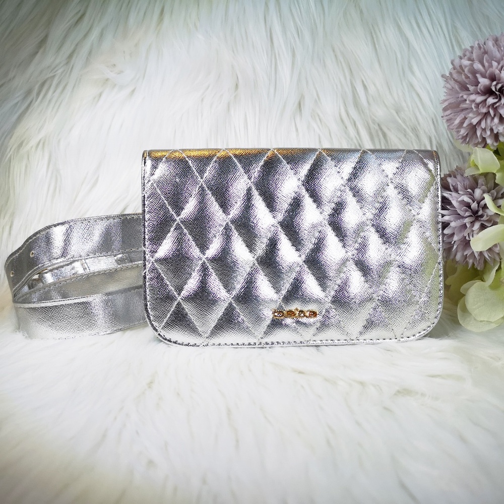 bebe Glitter Belt Bag